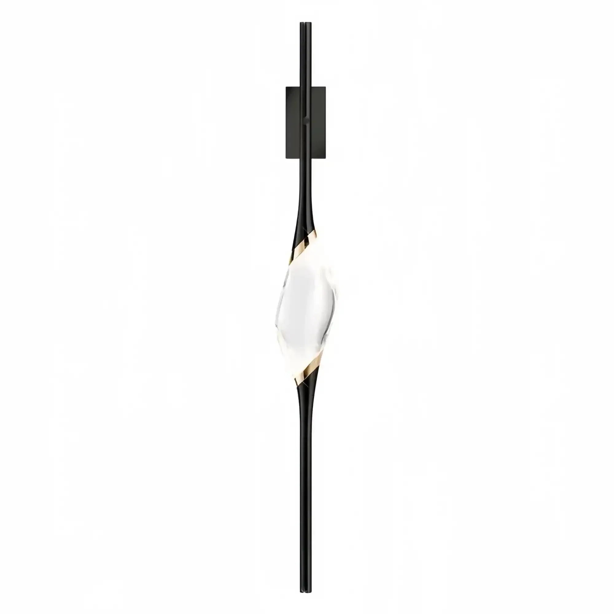 Pezzo Single Crystal Wall Sconce - BlackBlushlighting
