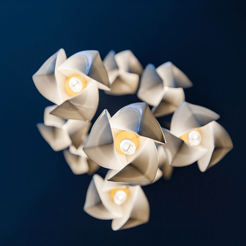 Postmodern Ceramic Branch Chandelier - 32 LightsBlushlighting