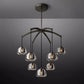 Hemisphere Modern Glass Round Chandelier 36''