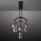 Hemisphere Modern Glass Linear Chandelier 54''