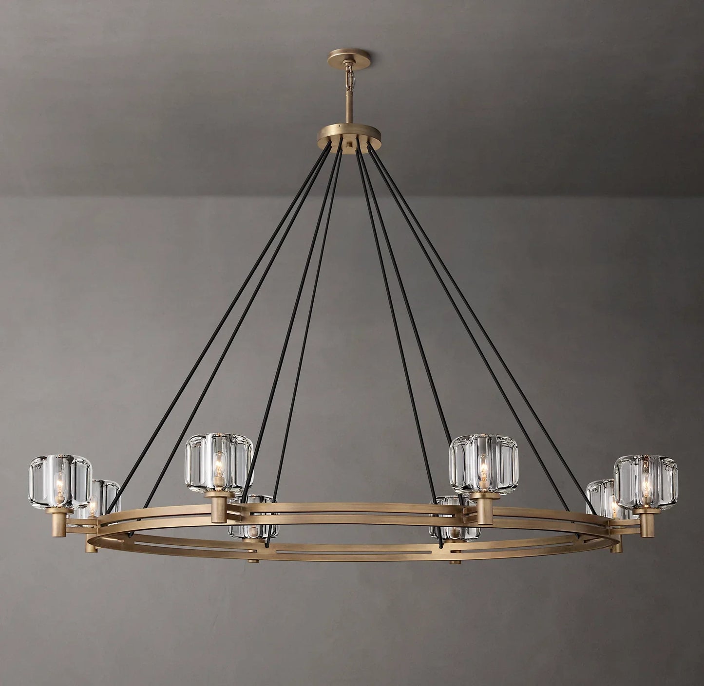 Demaret Round Chandelier 60" for Living Room, Bedroom, Dining Table