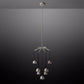 Hemisphere Modern Glass Round Chandelier 36''