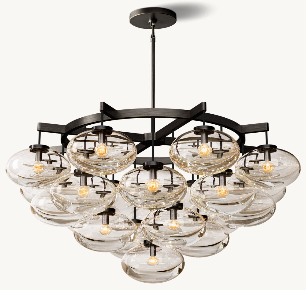 Cabrette Round Chandelier 48"