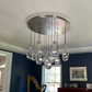 Modern Luxury Raindrop Round Chandelier,Raindrop Pendant Chandelier