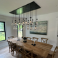 Modern Raindrop Rectangle Chandelier