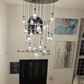 Raindrop Modern Round 47'' 21-Light Chandelier For Living Room