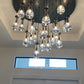 Raindrop Modern Round 47'' 21-Light Chandelier For Living Room
