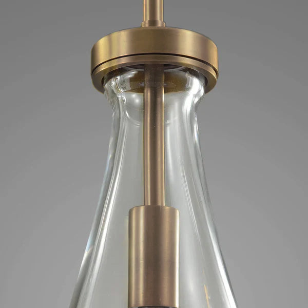 Raindrop Linear Chandelier 3-Light 22''