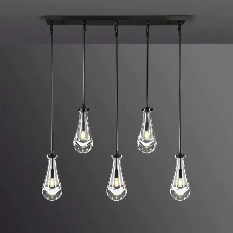 Raindrop Linear Chandelier 5-Light 36''