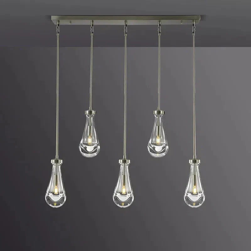 Raindrop Linear Chandelier 5-Light 36''