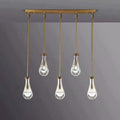 Raindrop Linear Chandelier 5-Light 36''