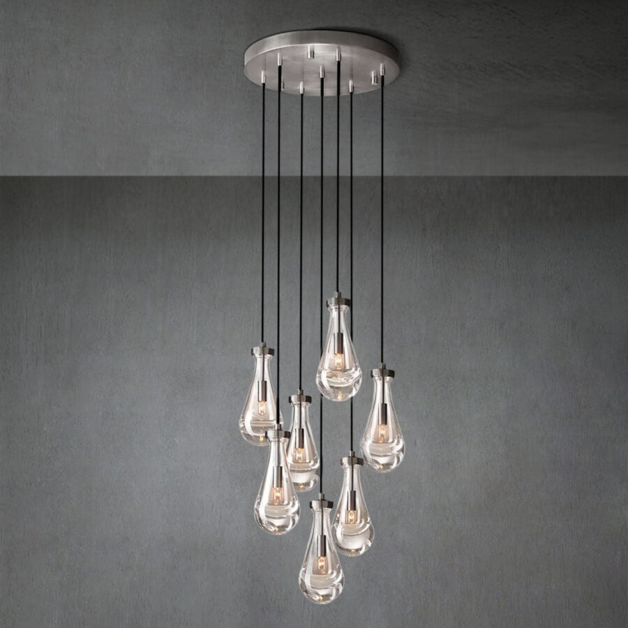 Raindrop Round Chandelier 18"