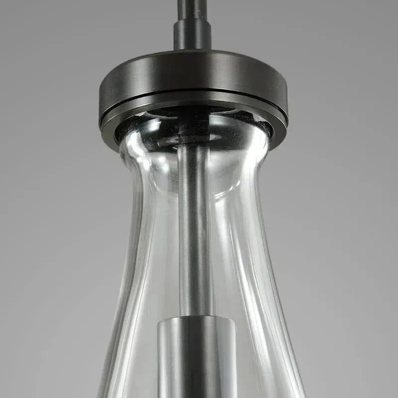 Raindrop Round Chandelier 5 Lights 14"D