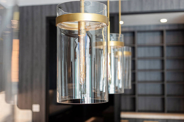 Ravelle Modern Glass Pendant  Light 8'' 10'' 12'', Kitchen Island Pendant Lamp