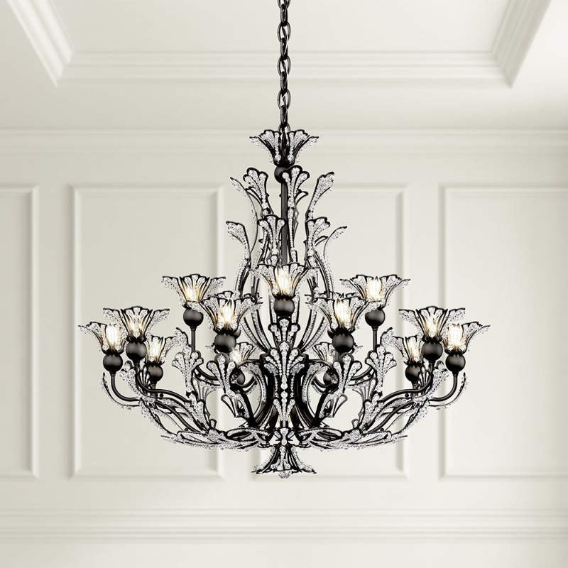Meet Crystal Rivendell 16-lt 32" Chandelier