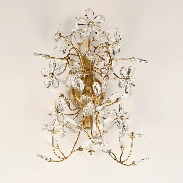 Fiore 2-Light Crystal Wall Sconce