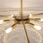 Art Glass Ghiaccio Round Chandelier 36" 48" 60"