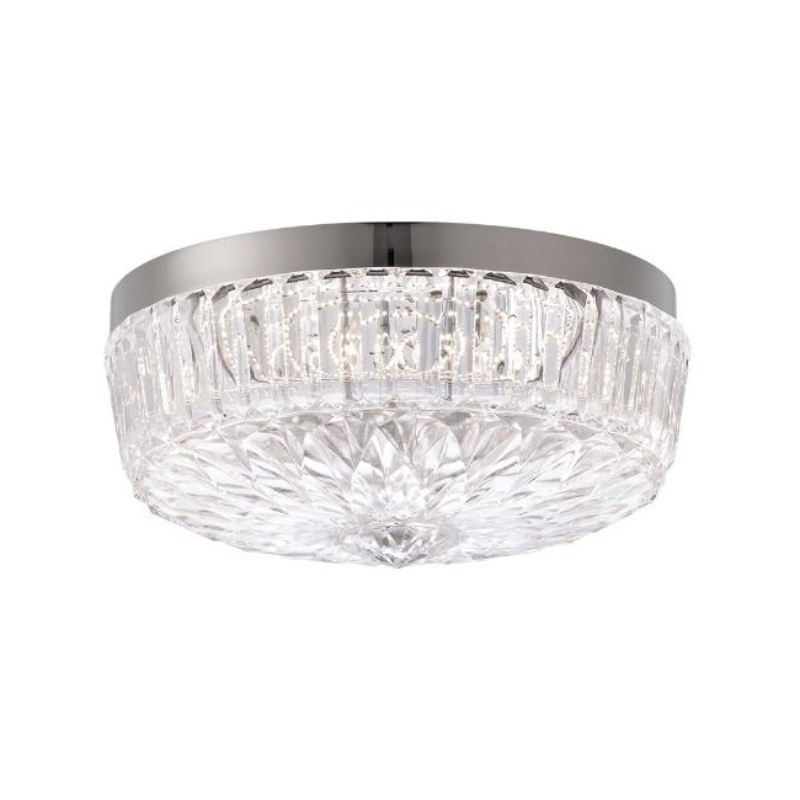 Meet Crystal Chandelier S6812 Regina 1-lt 12" LED Flush Mount