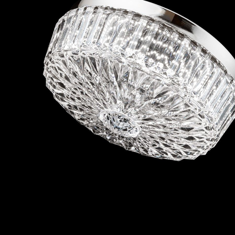 Meet Crystal Chandelier S6812 Regina 1-lt 12" LED Flush Mount