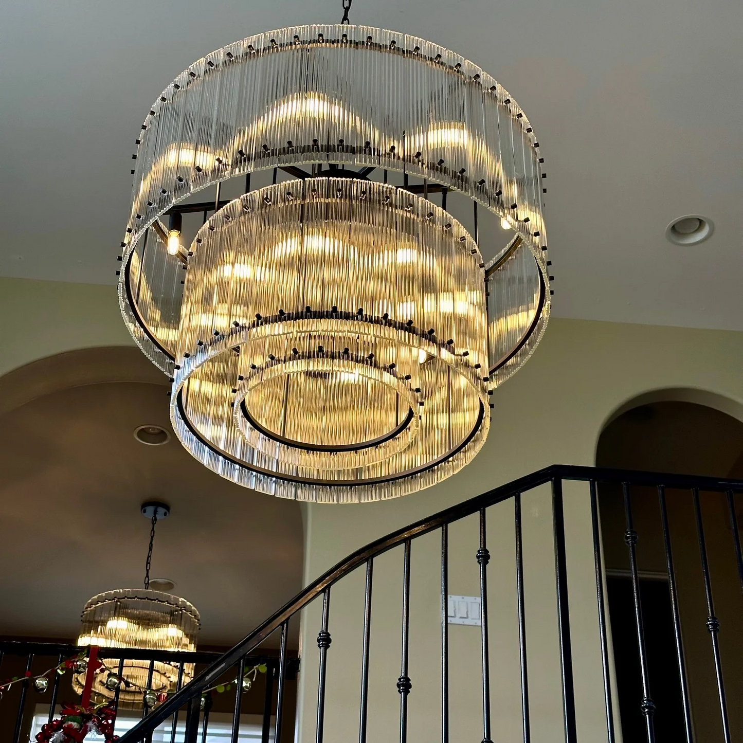 Santa Round Crystal Chandelier 60" 48" 37" 22"