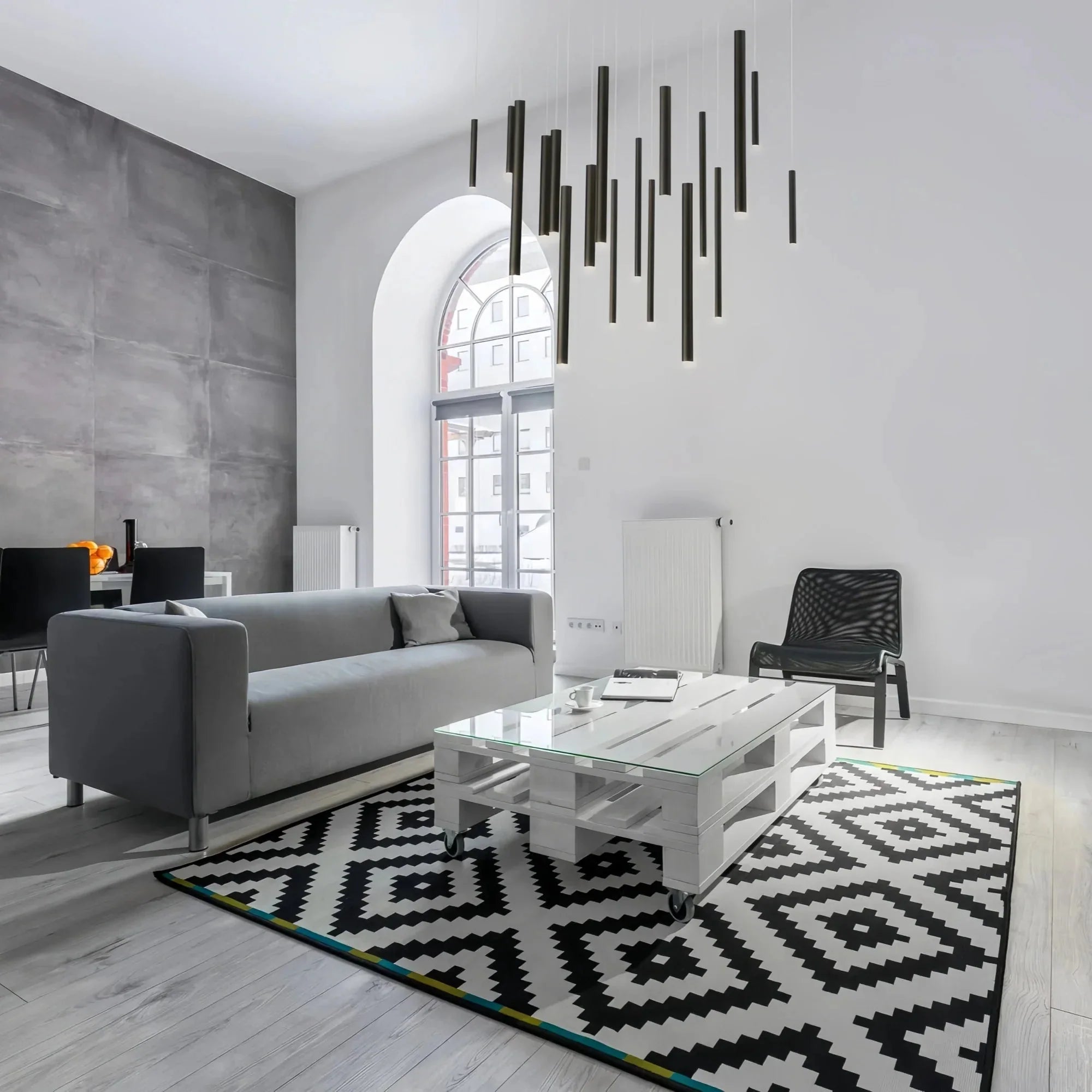 Santana Modern Linear Multi Light Pendant for Kitchen Island - 42"L x 10"W x 1.25"HAntique BrassBlushlighting