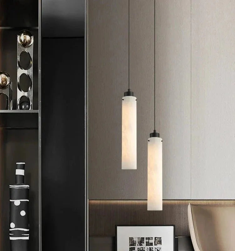 Simple marble pendant lamp - meetlighting