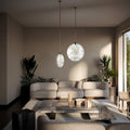 Soho Real Alabaster Disc Pendant Light, Pendant Lamp For Hallway, Staircase - D 9.8' Meet Lighting
