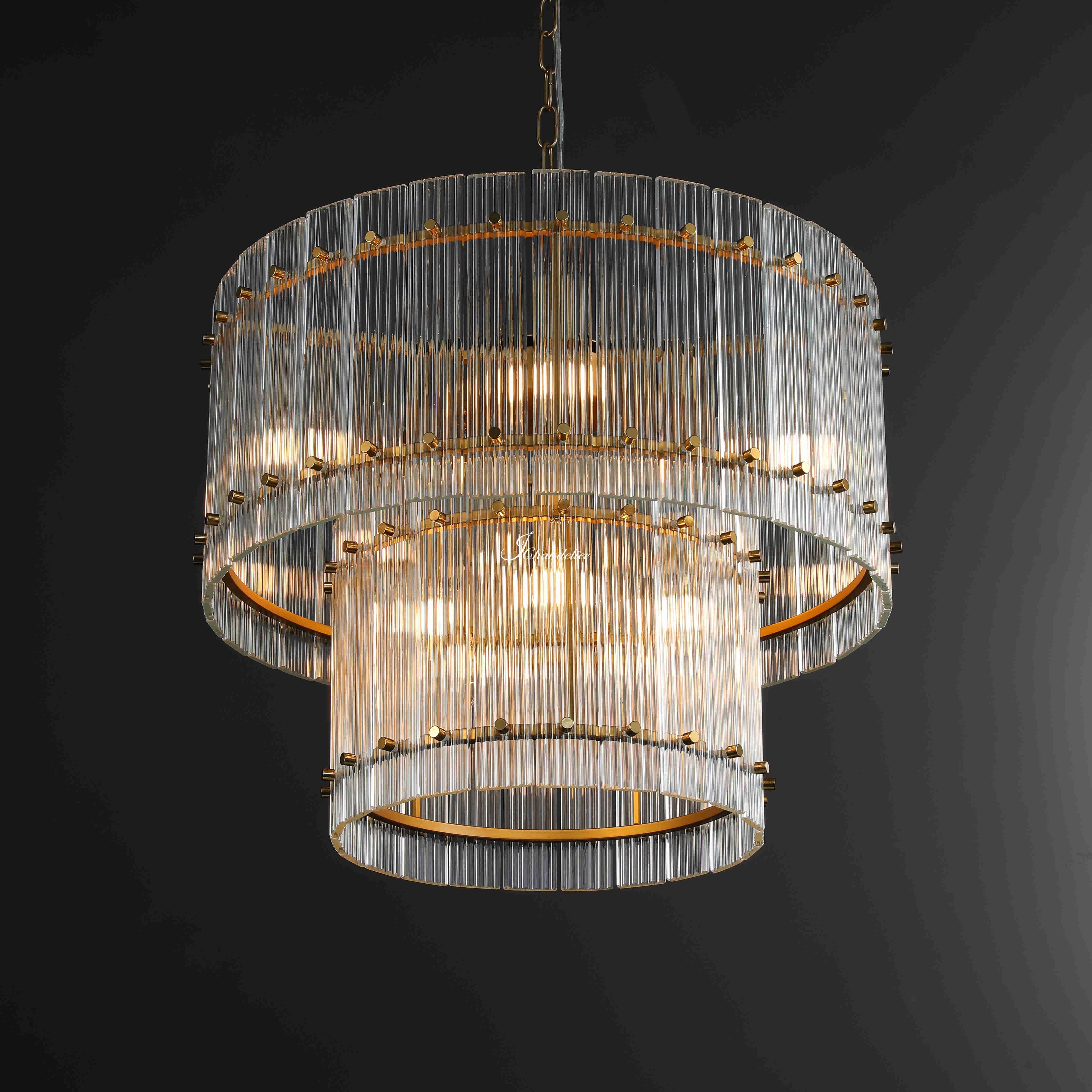 Sun Marco 2-Tier Round Chandelier 22"