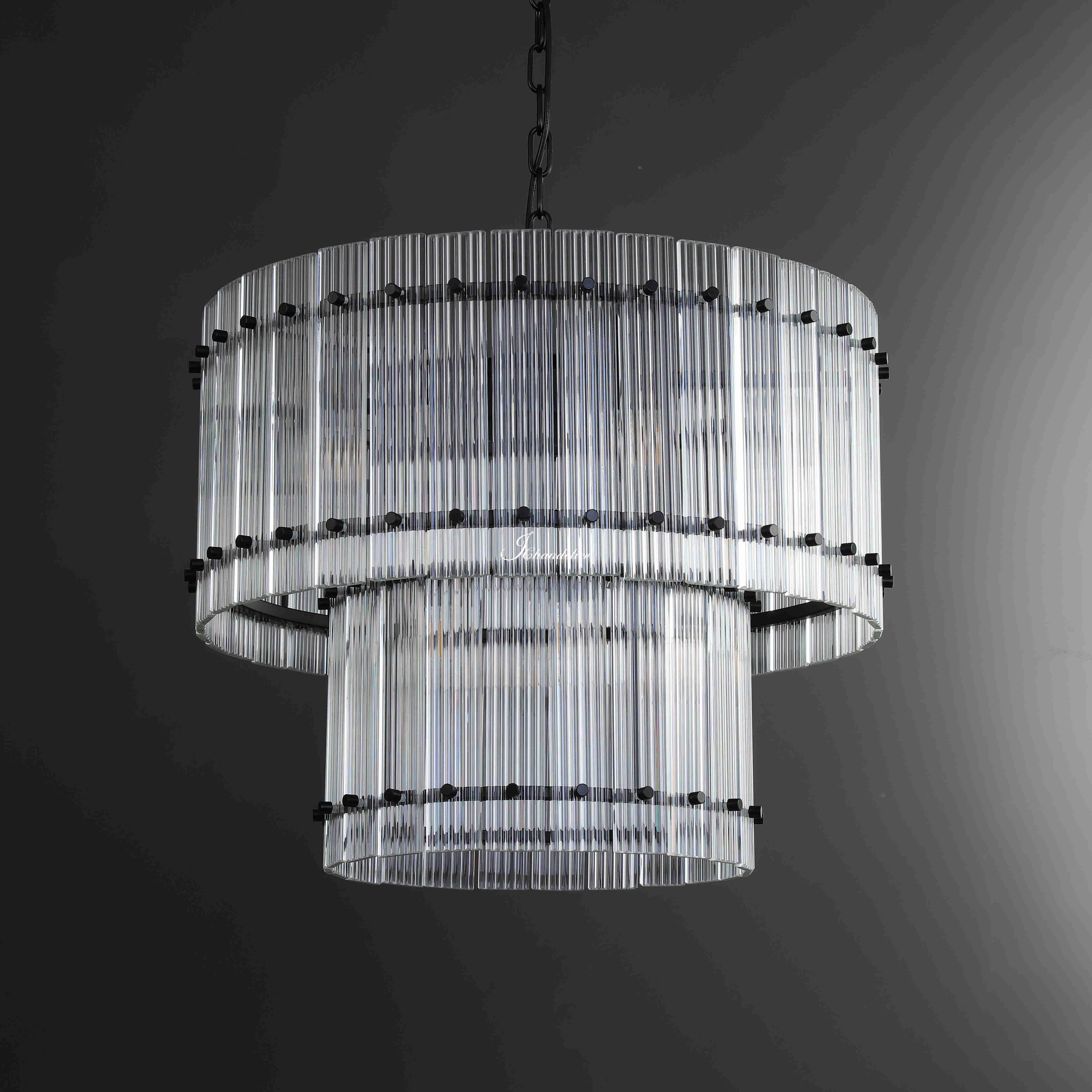 Sun Marco 2-Tier Round Chandelier 22"