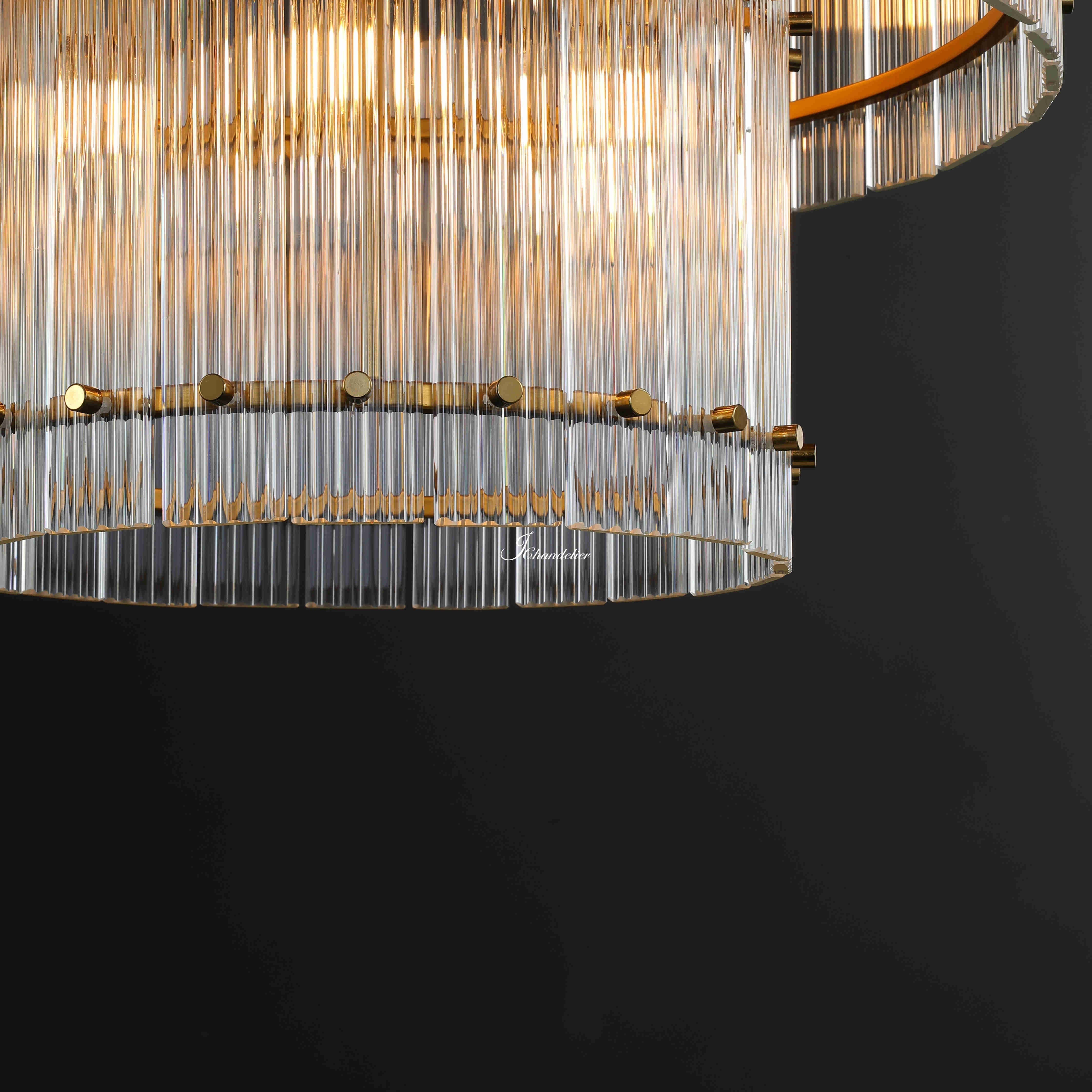 Sun Marco 2-Tier Round Chandelier 22"