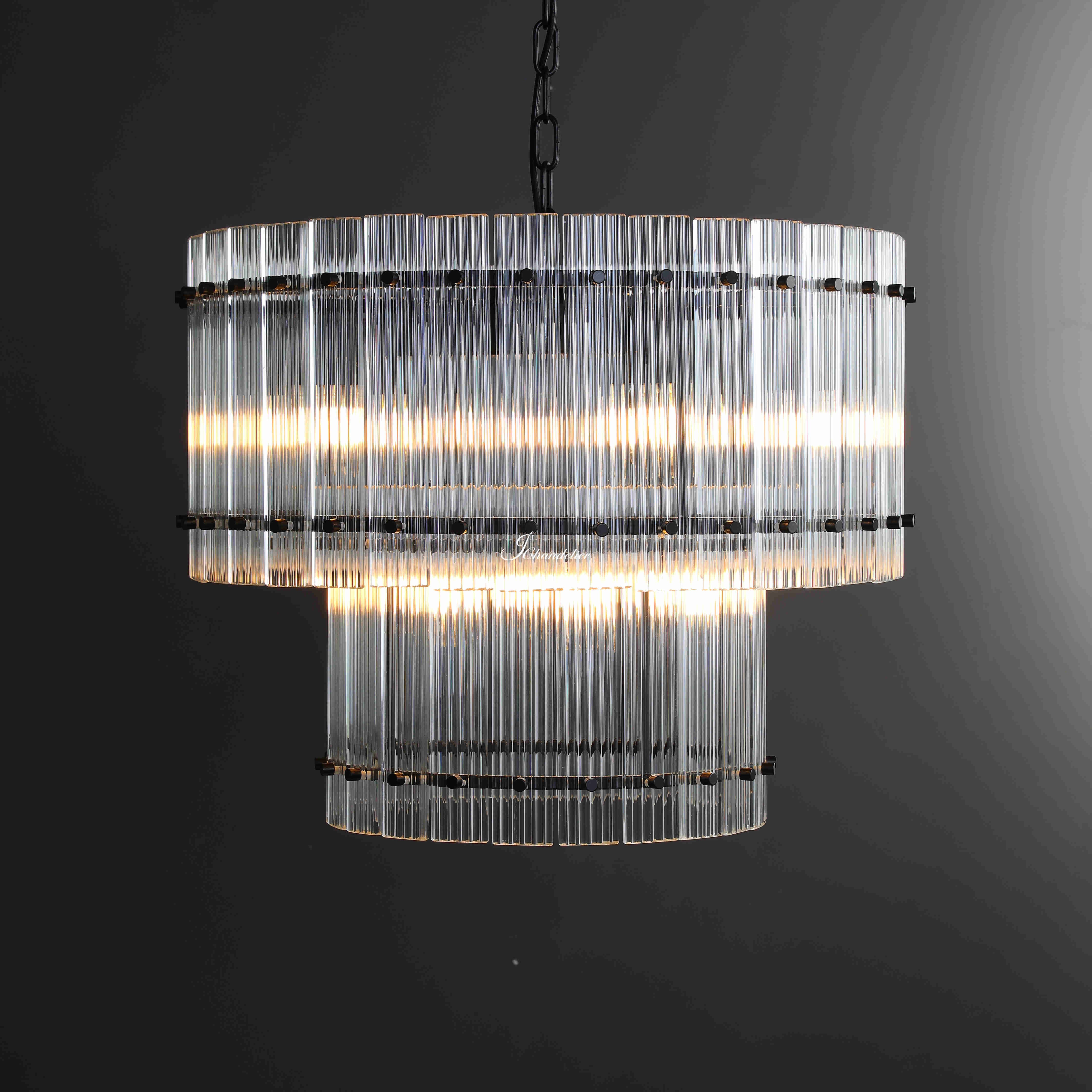 Sun Marco 2-Tier Round Chandelier 37"