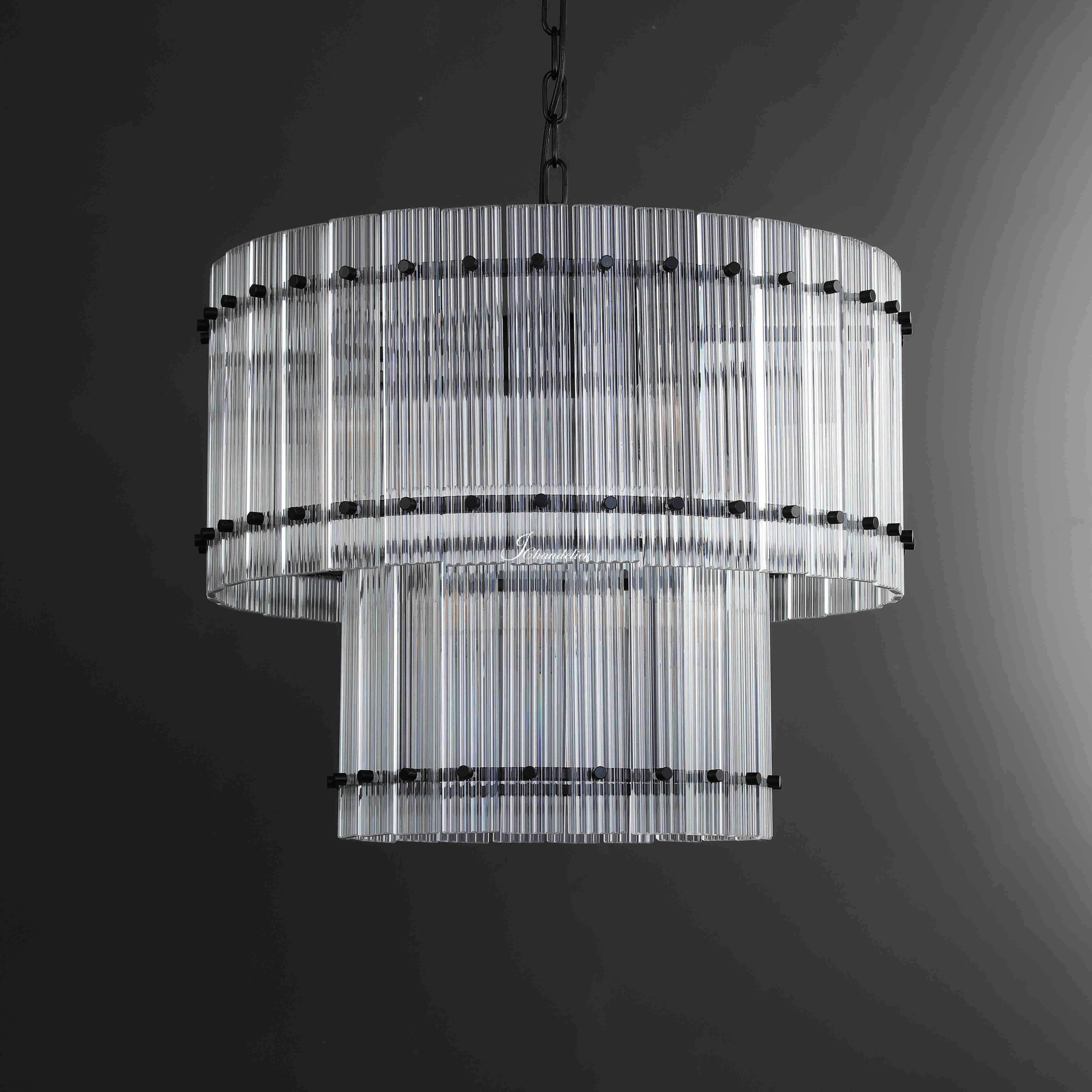 Sun Marco 2-Tier Round Chandelier 37"