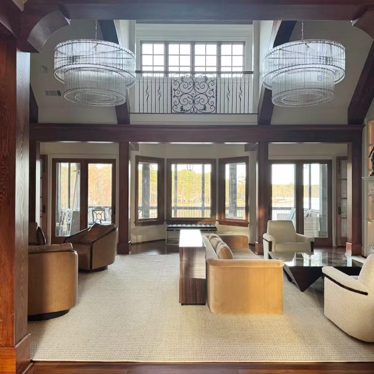 Sun Marco 2-Tier Round Chandelier 48"