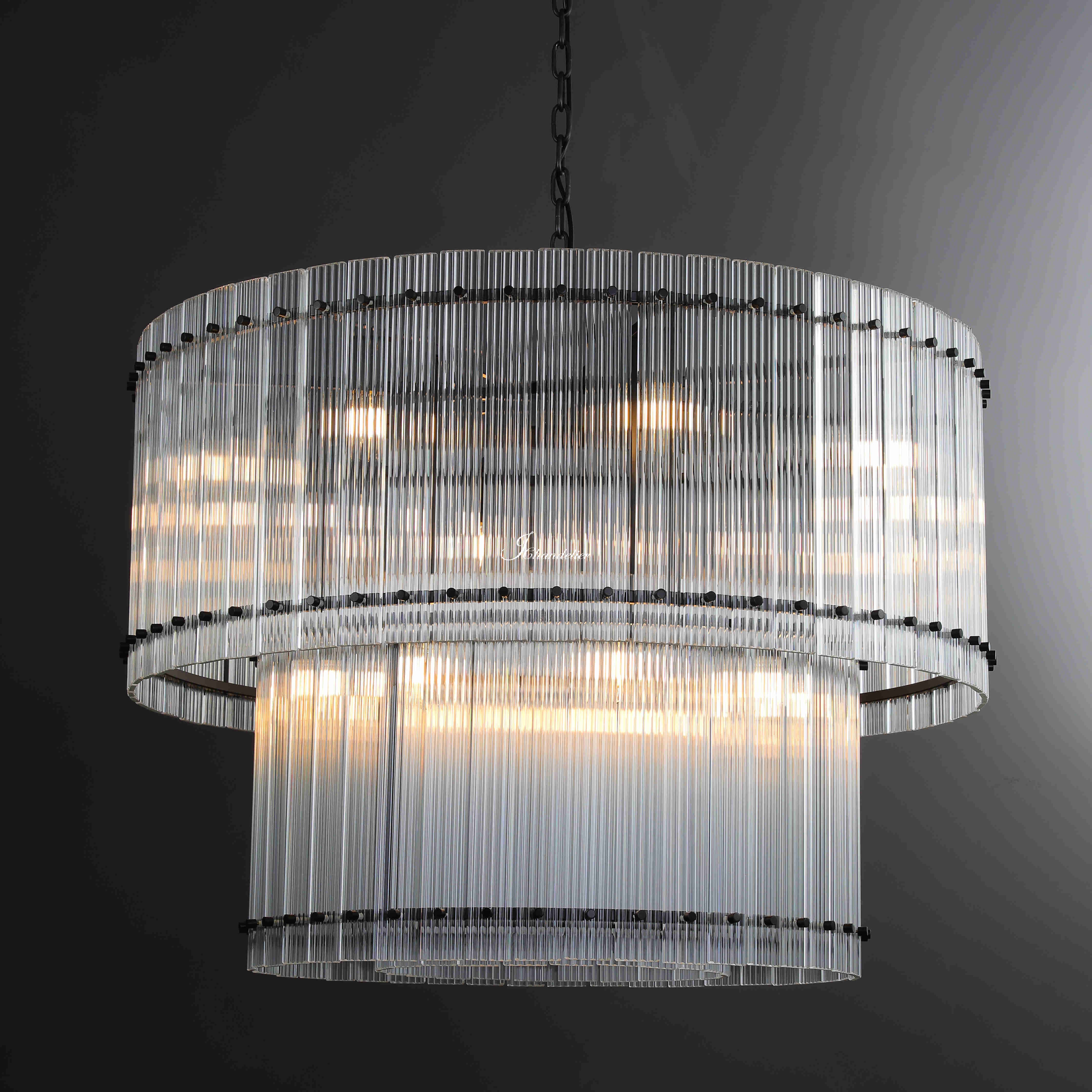 Sun Marco 2-Tier Round Chandelier 48"