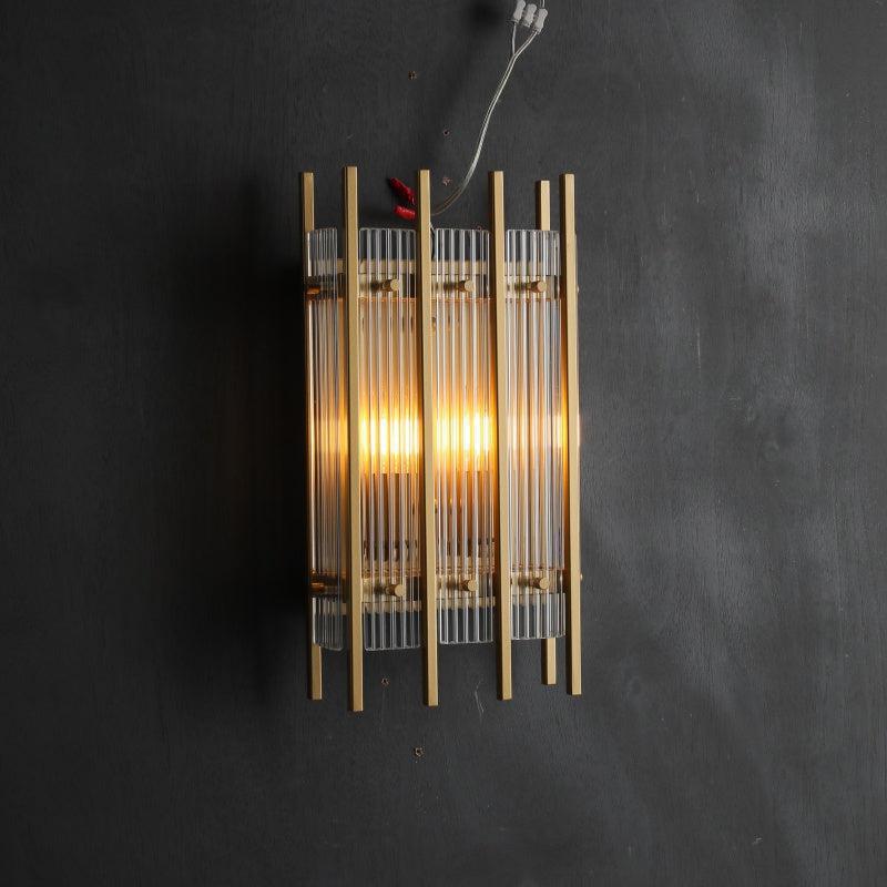 Sun Marco Glass Rectangular Wall Sconce