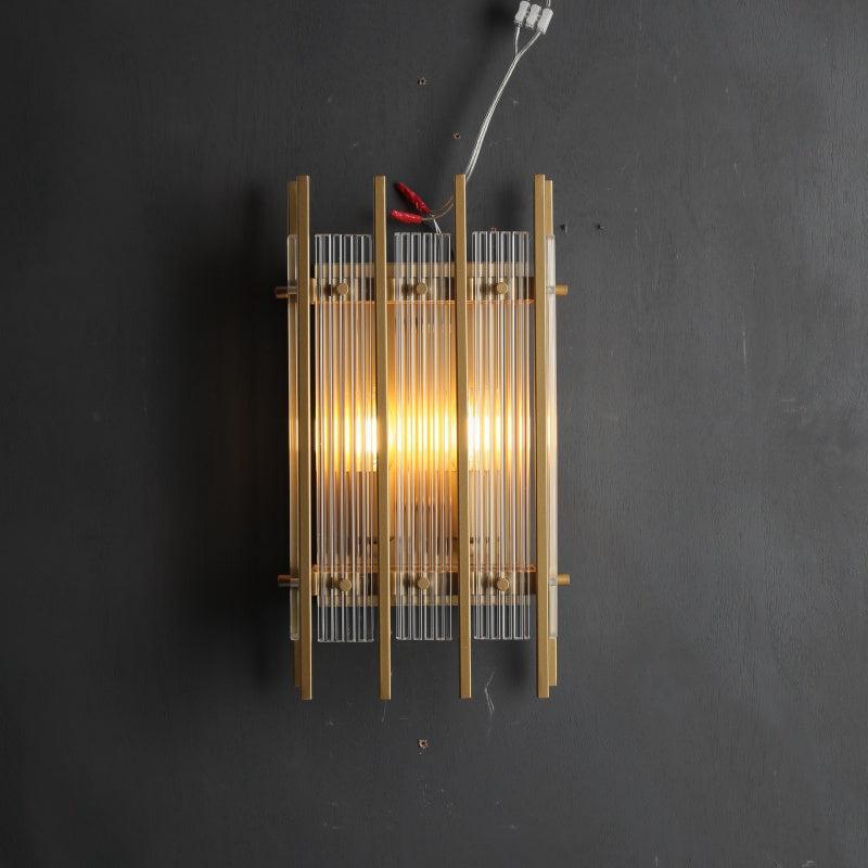 Sun Marco Glass Rectangular Wall Sconce