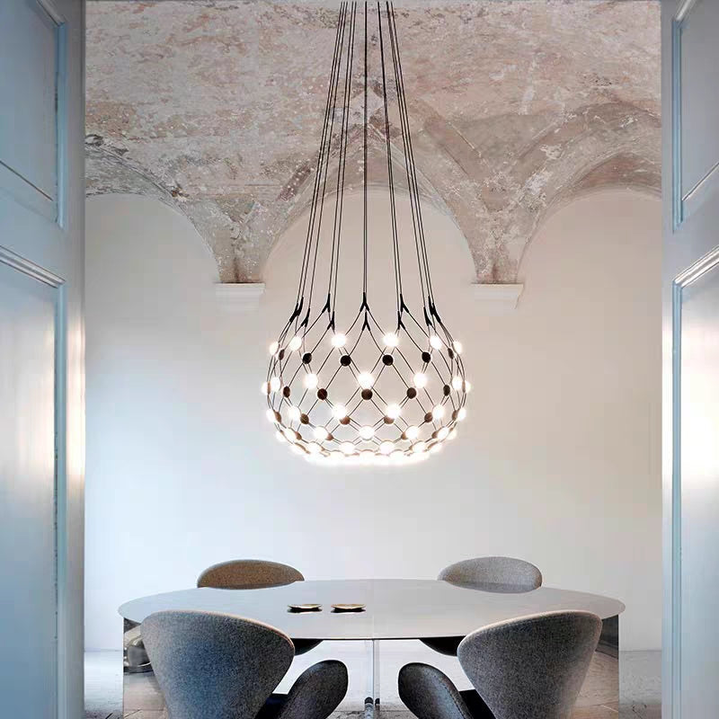 Modern Basket Chandelier for Living/Dining Room-MEET LIGHTING