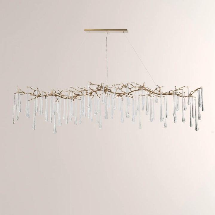 Teardrop 14 - Light Chandelier - Lacquered Burnished Brass Meet Lighting