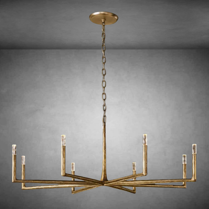 Thadeas Forged Round Chandelier 36" 48” 60” 72”