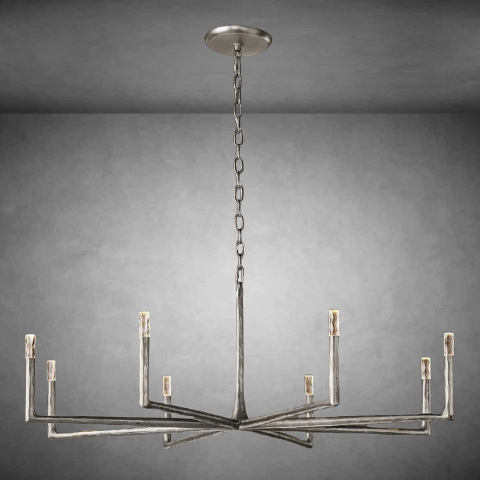 Thadeas Forged Round Chandelier 36" 48” 60” 72”