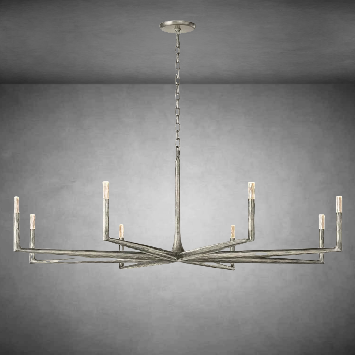 Thadeas Forged Round Chandelier 36" 48” 60” 72”