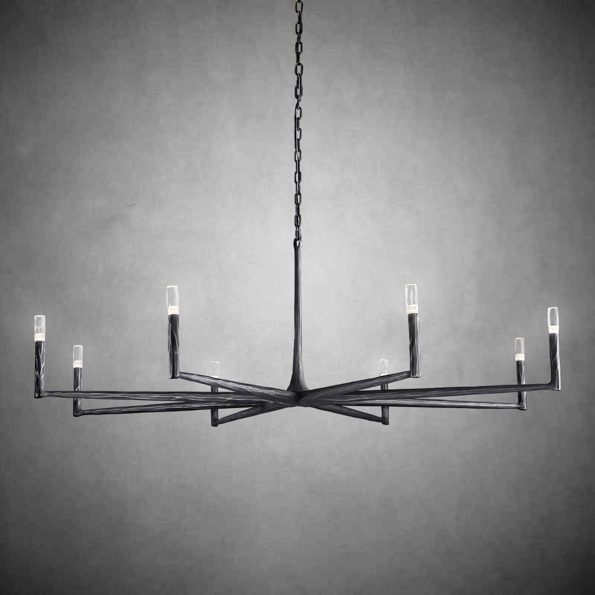 Thadeas Forged Round Chandelier 36" 48” 60” 72”