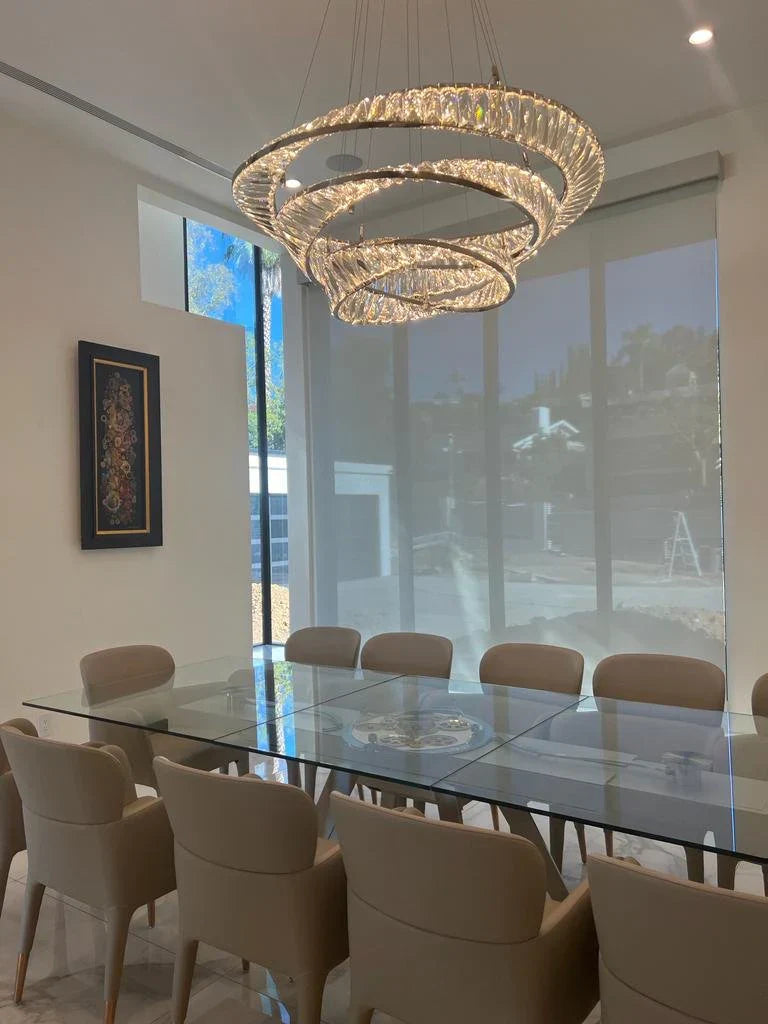 Ring Crystal Chandelier Luxury Living/ Dining Room Ceiling Lamp Bedroom Light-MEET LIGHTING