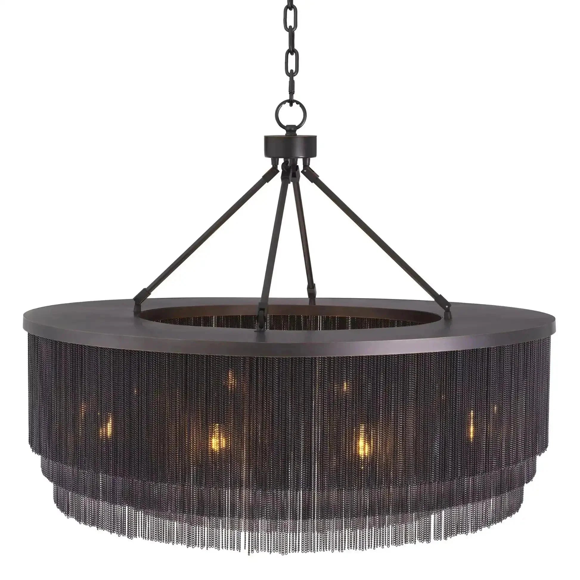 Tissot L (Brass/Bronze) Modern Chandelier - Bronze Highlight FinishBlushlighting
