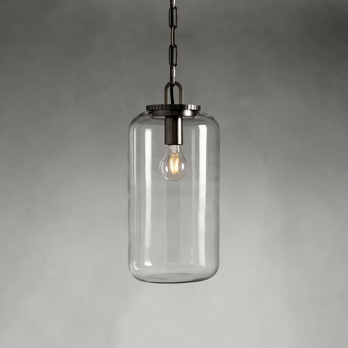 Wescott Cylinder Pendant with Bronze Chain
