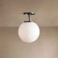 Wescott Globe Flush Mount Bronze Milk