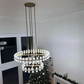 Arcachon Crystal Shade Two-Tier Round Chandelier 60"